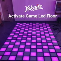 Sistema de Software Deportivo Interactivo para Juegos de Piso LED Táctil con Píxeles, Juego de Escena Activa 'El Piso es Lava' y Juegos de Salto