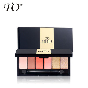 Soldes Exceptionnelles : <span class=keywords><strong>Palette</strong></span> de Fards à Paupières Mat Imperméable 6 Couleurs et Illuminateur – Maquillage Yeux pour Femme - Product Image 2