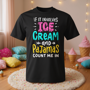 T-shirt promozionale Pajama Party Ice Cream - Product Image 3