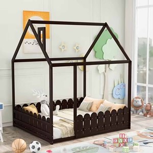 Simple Modern House Decor Kids Toddler <b>Beds</b> House Wood Kids Baby <b>Bed</b> Home Decorations Wooden Rack Wood Frame <b>Beds</b> for Girl - Product Image 5