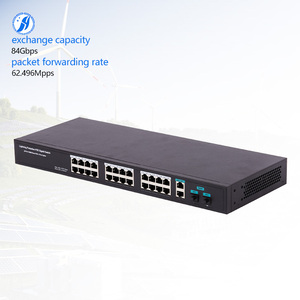 24 + 2 + 2sfp PoE cổng Gigabit <span class=keywords><strong>Ethernet</strong></span> chuyển đổi 10/100/1000Mbps cao-sẵn sàng điện-<span class=keywords><strong>over</strong></span>-<span class=keywords><strong>ethernet</strong></span> Máy tính để bàn bao vây RJ45 1 năm - Product Image 1