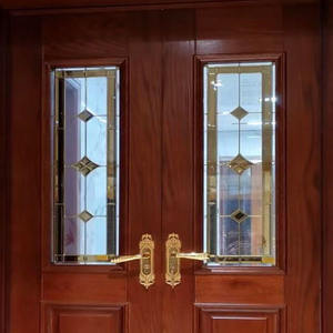 Vente chaude solide Art architectural armoires de cuisine en verre trempé portes incrusté feuille de verre décorative pour la décoration de la maison - Product Image 6