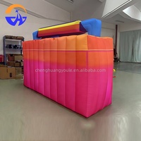 Modèle de radio gonflable coloré pour simulation, idéal pour la décoration de scènes extérieures, bars, événements publicitaires et fêtes, alimenté par prise secteur