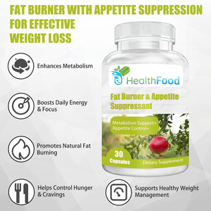 Private Label Fat Burner & Appetite Suppressant Capsules with Chromium Reduces Cravings Supports Fullness Energy Support Capsule - Product Image 4