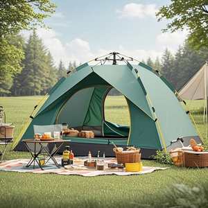 Cheap Shipping Folding Camping Hiking Tent Kids Play Tent 2 Person Wall Waterproof Quick Automatic Opening Modern Carpas - Product Image 4