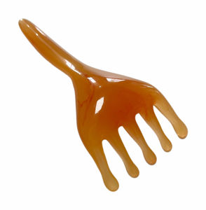 หวีนวดศีรษะแบบใช้มือ  หวีเรซิ่นนวดหนังศีรษะ กัวซา หวีสำหรับผม - Product Image 5