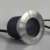 IP67 étanche uplights 304 couvercle en acier inoxydable + corps de lampe en alliage d'aluminium + verre trempé LED mini lumière enterrée