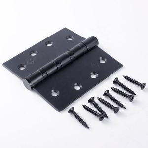 4 \ "X4 \" X3 \ "Diseño moderno Revestimiento negro Acero inoxidable 304 Bisagra de puerta de cabeza plana con 4 rodamientos de bolas Pasador de fijación de cabeza plana - Product Image 2