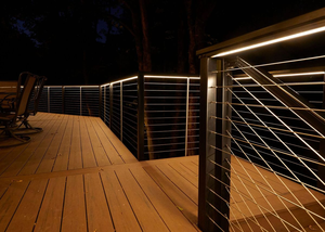 Ringhiera in Fune Metallica Moderna in Acciaio Inox con Striscia LED Integrata <span class=keywords><strong>per</strong></span> Balconi, Scale e Giardini Commerciali - 5 Anni di Garanzia - Product Image 2
