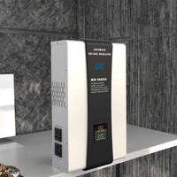 Régulateur de tension automatique monophasé KEBO Electronic AC MMA 5000VA mural avec affichage LED complet noir/blanc