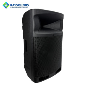 15인치 액티브 PA 스피커 500W 파워드 라우드스피커 (USB, XLR 스테레오 오디오, 하이 레졸루션 오디오 지원, 플라스틱, 2개 스피커, 공장 직송) - Product Image 5