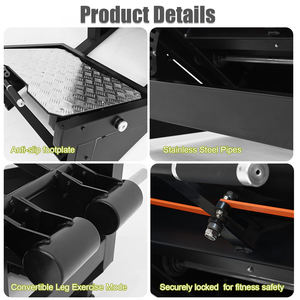 เครื่องแฮ็คสควอทสำหรับออกกำลังกายขา บริหารต้นขา สะโพก สร้างรูปตัววี อุปกรณ์ฟิตเนสสำหรับสควอทแบบเฉียง - Product Image 5