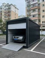 Abri de jardin préfabriqué pliable sur mesure pour entrepôt extérieur, atelier, abri de voiture, garage conteneur avec porte à roulettes