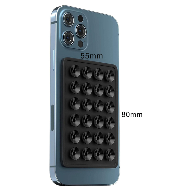 Silicone Suction Phone Case Adhesive Mount Hands-Free Mirror Shower Phone Stand Multi-Purpose Suction Cup