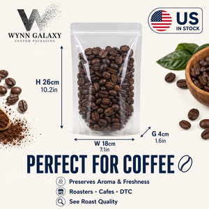 Factory Direct Clear Stand Up Pouch18*26*4cm7.1*10.2*1.6in <b>Zip</b> Lock Resealable Transparent Rice Nut Coffee Food <b>Bag</b> OEMWholesale - Product Image 5