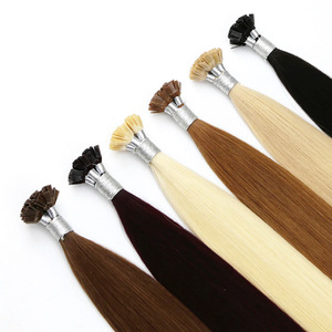 Ready to Ship 10A Grade I/U/V/Flat Tip Hair Extensions Cuticle Aligned 100% Human Hair Keratin Tip Hair Extensions - Product Image 1