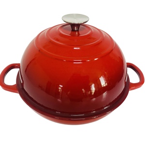Plat de cuisson multifonction pour four hollandais <span class=keywords><strong>en</strong></span> <span class=keywords><strong>fonte</strong></span> émaillée de 10 pouces pour le pain et le four - Product Image 1