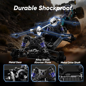 Coche RC JIUSI MT14R 4WD Todoterreno RTR, Velocidad de 80KM/H, Totalmente Metálico, Sin Escobillas, Control Remoto de 2.4Ghz - Product Image 6