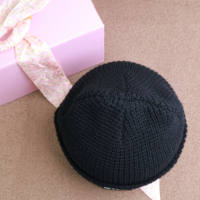 Nouveauté : Bonnets d'hiver chauds en tricot pour hommes et femmes, avec logo en cuir personnalisé, bonnets en laine, bonnets de ski
