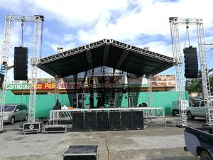 Scène mobile pour événements, concerts, mariages, scène d'assemblage facile à installer, contreplaqué antidérapant, hauteur réglable, à vendre - Product Image 2