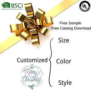 <span class=keywords><strong>Fiocco</strong></span> in nastro decorazione per porte ad albero Glitter fiore tessuto in velluto decorazioni grandi cravatta bianca rossa per esterni Mini grandi fiocchi di natale - Product Image 2