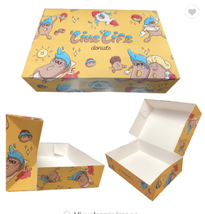 <strong>custom</strong> logo <strong>print</strong> bakery <strong>box</strong> cupcake <strong>box</strong> cheap paper <strong>donuts</strong> <strong>box</strong> chocolate packaging - Product Image 2
