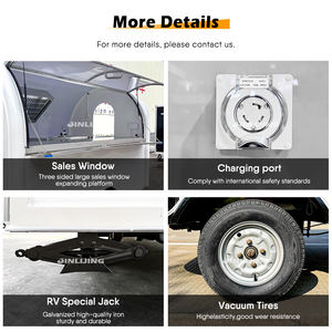 Jinlijing Triciclo De Comida Snack Ontbijtkar Elektrische Driewieler Driewieler Restauratiewagen Mobiele Kraam Food Truck Aanhangwagen - Product Image 3