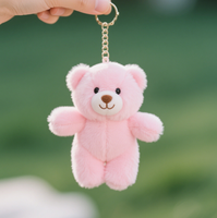 Fabrik Großhandel Roboter AI Plüschtiere Niedlichen Teddybär Plüsch Schlüssel bund Niedlichen Schlüssel bund Kunden spezifische Schlüssel bund Geschenk