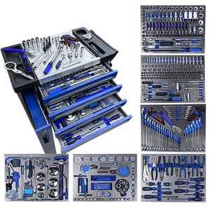 424-Piece <strong>Tool</strong> Set with 7 Drawers and Side Drawer <strong>Tool</strong> <strong>Cart</strong>, Manual Repair and Auto Repair <strong>Tool</strong> Cabinet, Movable Hand Push - Product Image 1