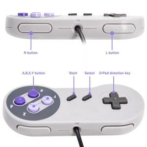 Wholesale Retro USB Game Controller Gaming <b>Joystick</b> Gamepad Controller <b>for</b> SNES Style Windows <b>PC</b> MAC Computer Control <b>Joystick</b> - Product Image 2