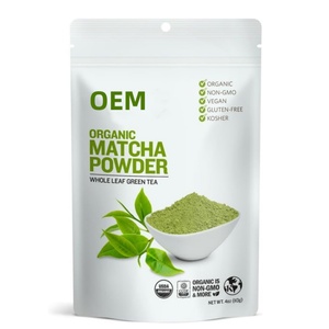Superalimentos Orgánicos, Té Verde Matcha en Polvo Sin Azúcar, Extracto Herbal en Botella, Tambor o Envase de Vidrio para Matcha Latte - Product Image 1