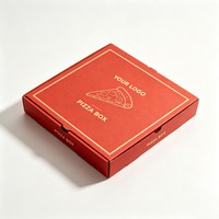 Boîte d'emballage pour pizza de 6 à 15 pouces, boîte à emporter pour la restauration rapide, qualité alimentaire, personnalisable, vente en gros, boîte en papier jetable de haute qualité