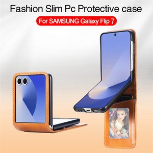 เคสหนังคุณภาพสูงสำหรับ Samsung <span class=keywords><strong>Z</strong></span> <span class=keywords><strong>Flip</strong></span> 7 7 FE 6 5 <span class=keywords><strong>4</strong></span> พร้อมช่องใส่บัตรและกระเป๋า - Product Image 4