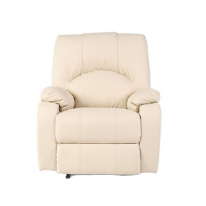 Massage <b>Recliner</b> Chair Ivory White Manual Rocking Tilting Railless Sofa Bedroom Living Room Use - Product Image 1