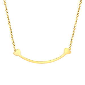 Collier minimaliste en acier inoxydable 18k avec pendentif clavicule incurvé pour femme, idéal comme cadeau - Product Image 5