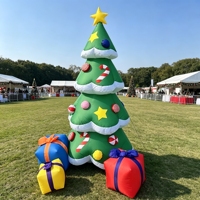 Ballon gonflable personnalisé avec logo, arbre de Noël publicitaire avec lumières LED, plus de 3,6 m, résistant à l'eau et durable