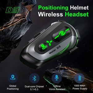Écouteurs Moto D3 à Double Puce Étanche pour Casque, GPS, Système iOS, Voix IA Hors Ligne pour Casques de Moto - Product Image 4