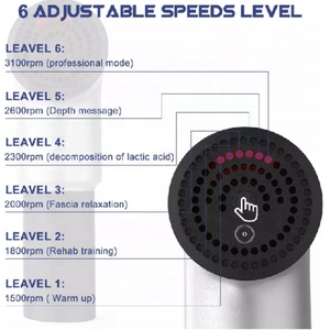 Factory Muscle Massage Relax Body Wireless Fascia Gun Treatment Deep Tissue Vibrating <b>Massager</b> Can Be Customized - Product Image 5