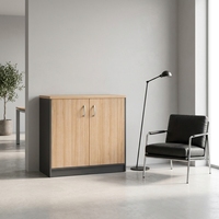 Meuble de rangement latéral en bois à portes coulissantes pour bureau à domicile et atelier – Design moderne, extensible et convertible pour le classement