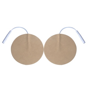 Cuscinetti rotondi riutilizzabili approvati CE da 5cm/7cm di diametro cuscinetti per elettrodi a treccia in tessuto Non tessuto appiccicoso TENS/EMS - Product Image 4