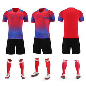 قمصان كرة قدم بأكمام قصيرة للبالغين والأطفال بالجملة، طباعة مخصصة للاسم والرقم على قمصان كرة القدم - Product Image 2