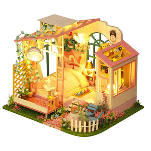 Kit de Casa de Muñecas en Miniatura de Madera Ensamblado a Mano al por Mayor, Adorable Rincón de Lectura con Temática de Panadería para Dormitorio Acogedor, Regalo DIY para Tiendas de Boutique - Product Image 2