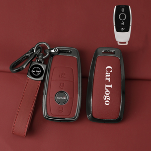 Étui de <span class=keywords><strong>protection</strong></span> pour clé de voiture en alliage de zinc et cuir de haute qualité, personnalisable avec logo, pour clé <span class=keywords><strong>Mercedes</strong></span> Benz - Product Image 5