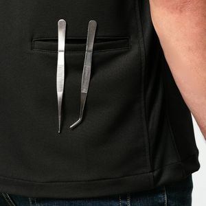 Chaqueta de cocina de chef maestro personalizada, uniforme de manga corta de chef de diseñador, uniforme de restaurante, ropa de cocina - Product Image 3