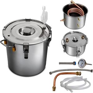 Kit de Destilación de Alcohol de Acero Inoxidable, 5 Galones/19L, para Uso Doméstico, Equipo de Destilación de Vino - Product Image 5