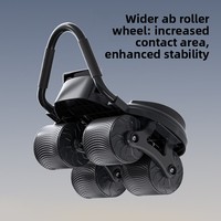 Appareil Abdominal Automatique à Rebond en Gros avec Roues, Support Coudes, Frein Intelligent ABS+Acier, Grand Écran, Renforcement Musculaire