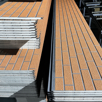 Panneaux décoratifs en polyuréthane, panneaux d'isolation thermique, système d'isolation des murs extérieurs en EPS, texture imitation bois, pour ascenseurs