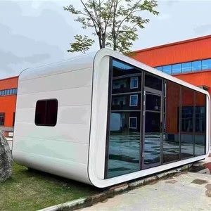Mini-apple cabine Mobile Office club casas café Galpão para quintal Prefab <span class=keywords><strong>House</strong></span> - Product Image 3