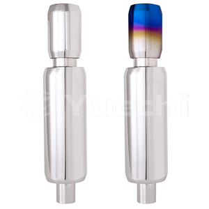 Embout de silencieux de course en acier inoxydable universel de <span class=keywords><strong>2</strong></span> à <span class=keywords><strong>3</strong></span> pouces, tuyau d'échappement de voiture fabriqué en usine - Product Image 1