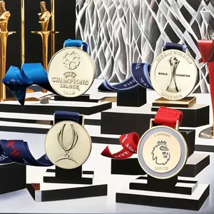 I campioni della lega di calcio con Logo personalizzato della medaglia della lega 2025 premiano il produttore professionale souvenir in metallo materiale in ottone - Product Image 2